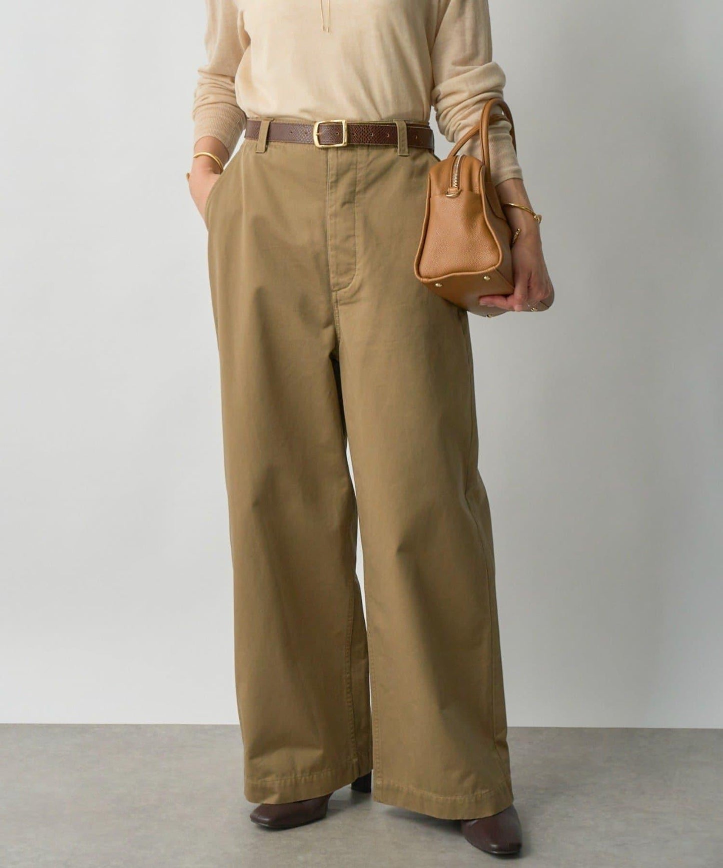 【MONN.:.(モン)】棉質斜紋長褲