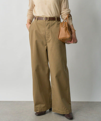 【MONN.:.(モン)】棉質斜紋長褲