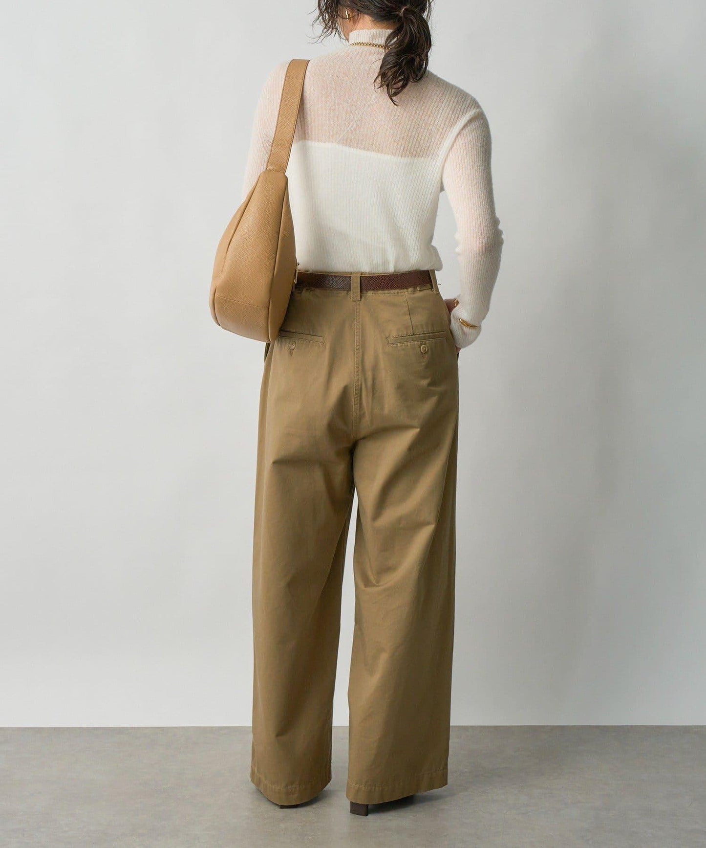 【MONN.:.(モン)】棉質斜紋長褲