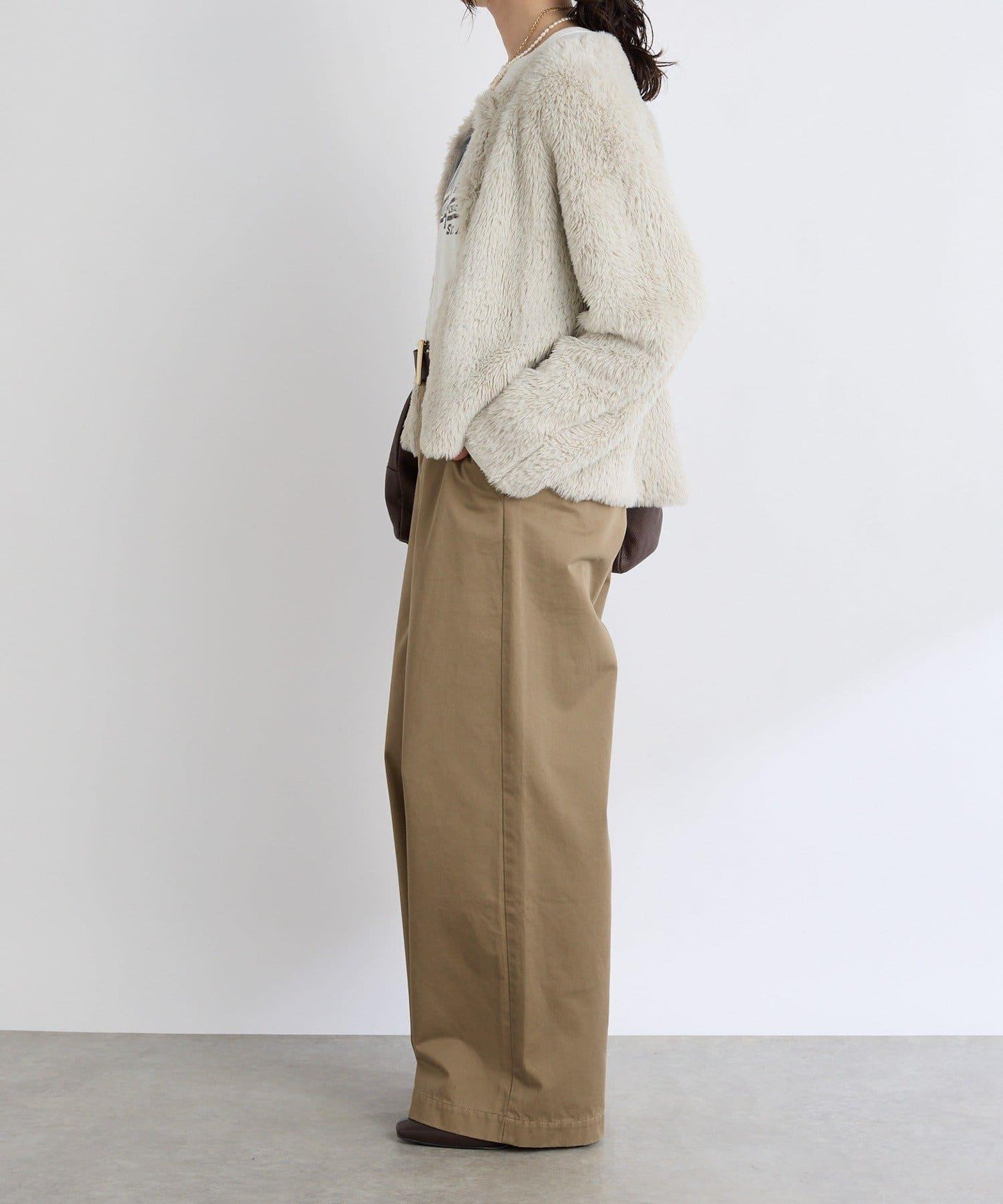 【MONN.:.(モン)】棉質斜紋長褲