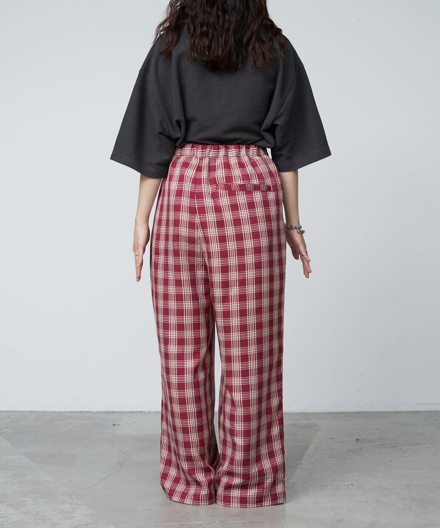 【UNISEX】側邊腰帶寬鬆西裝褲