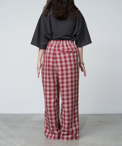 【UNISEX】側邊腰帶寬鬆西裝褲