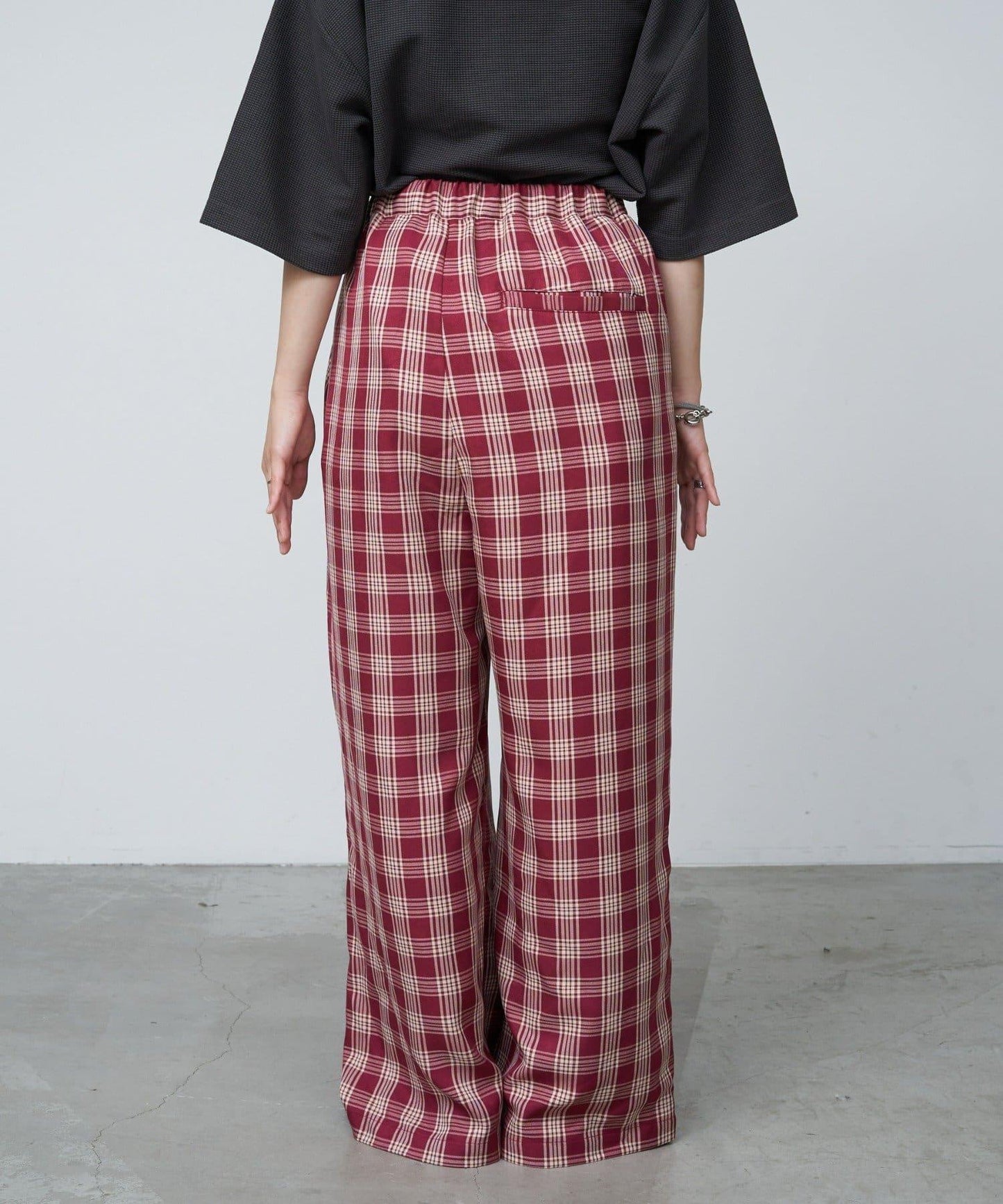 【UNISEX】側邊腰帶寬鬆西裝褲