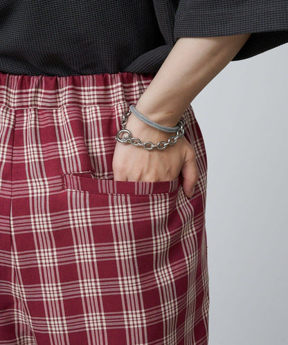 【UNISEX】側邊腰帶寬鬆西裝褲