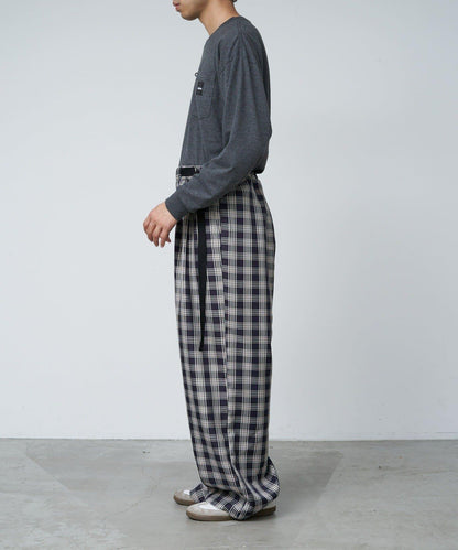 【UNISEX】側邊腰帶寬鬆西裝褲