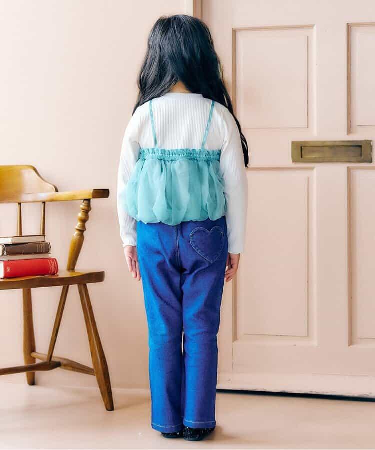 氣球紗拼接吊帶T恤