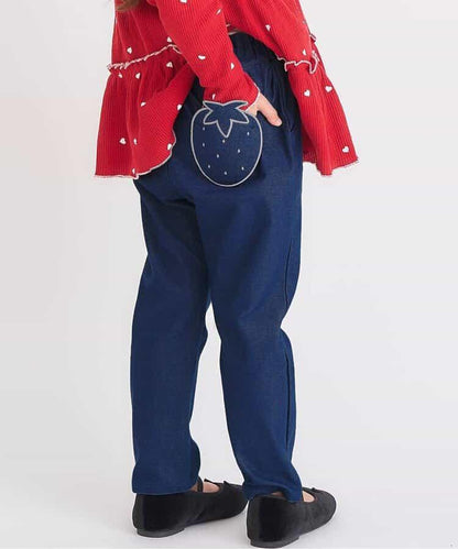 3柄口袋圖案長袖T恤長褲 10分丈