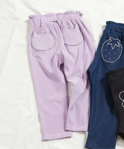 3柄口袋圖案長袖T恤長褲 10分丈