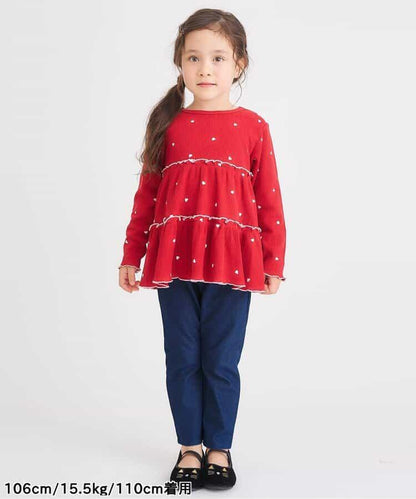 3柄口袋圖案長袖T恤長褲 10分丈