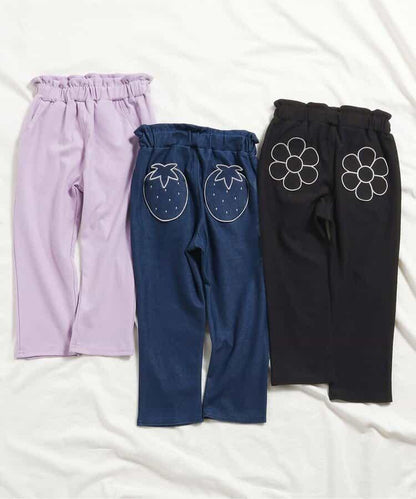 3柄口袋圖案長袖T恤長褲 10分丈