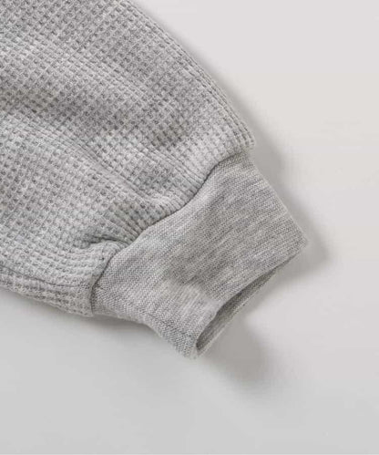 華夫格荷葉邊愛心圖案T恤