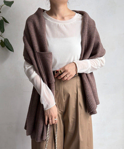 【DouDou】多功能針織披肩