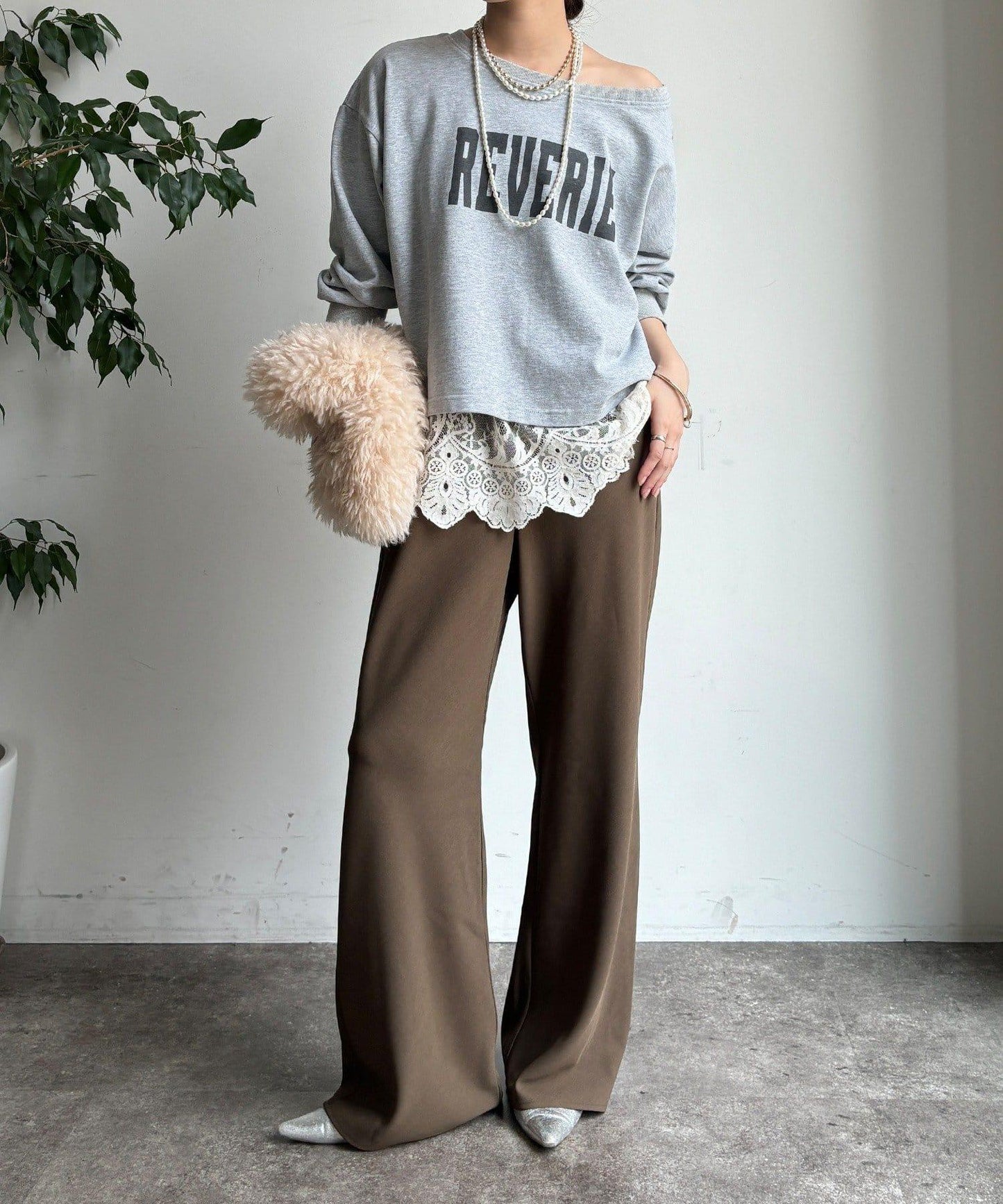 標誌短款套頭衫