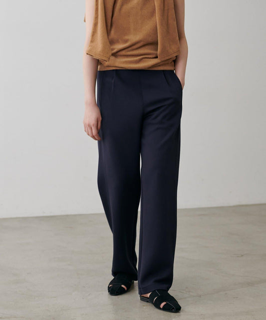 拼接曲線針織長褲