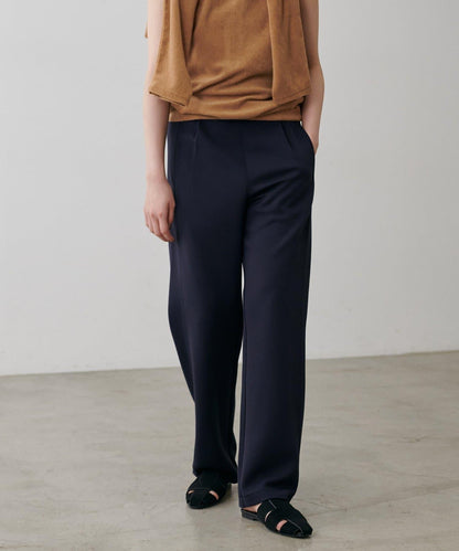 拼接曲線針織長褲