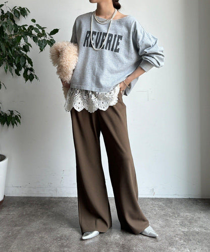 標誌短款套頭衫