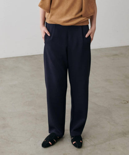 拼接曲線針織長褲