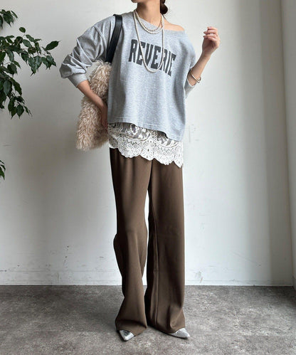 標誌短款套頭衫