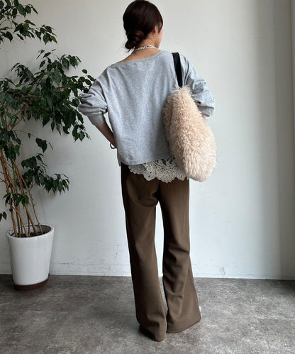 標誌短款套頭衫