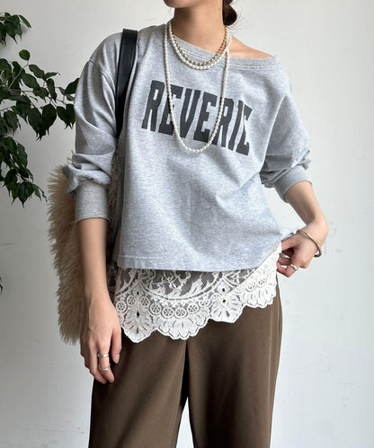 標誌短款套頭衫