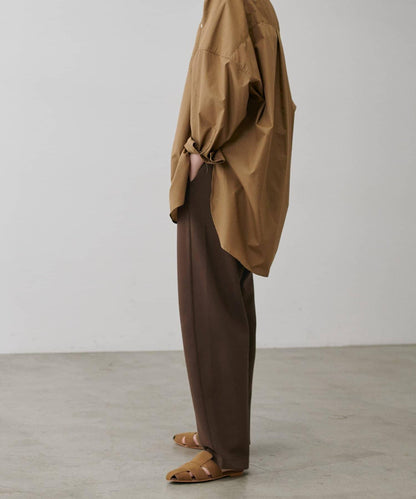 拼接曲線針織長褲