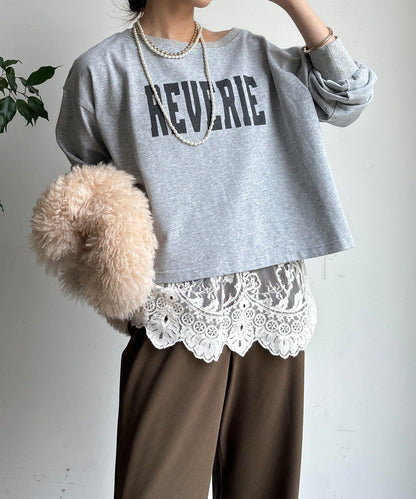 標誌短款套頭衫