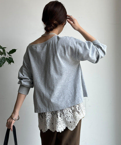 標誌短款套頭衫