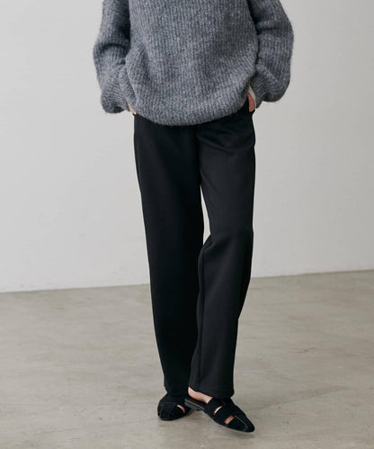 拼接曲線針織長褲