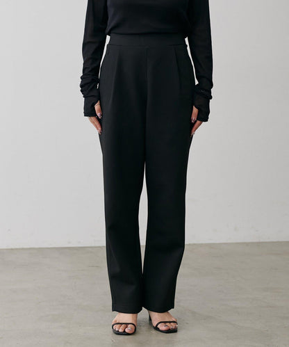 拼接曲線針織長褲