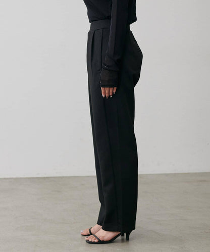 拼接曲線針織長褲