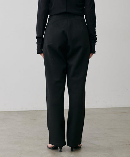 拼接曲線針織長褲