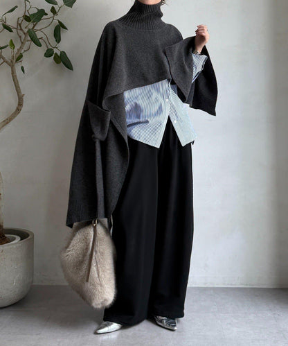 【DouDou】多功能針織披肩