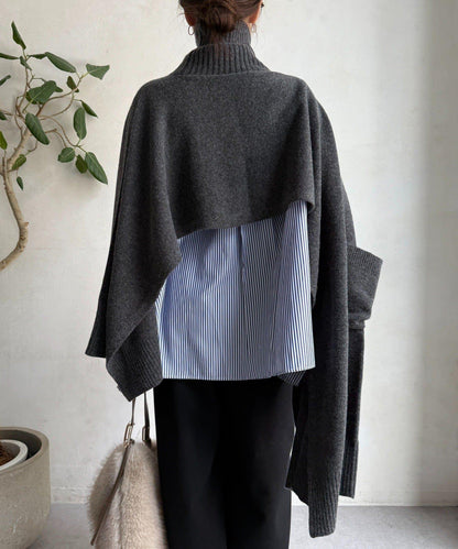 【DouDou】多功能針織披肩