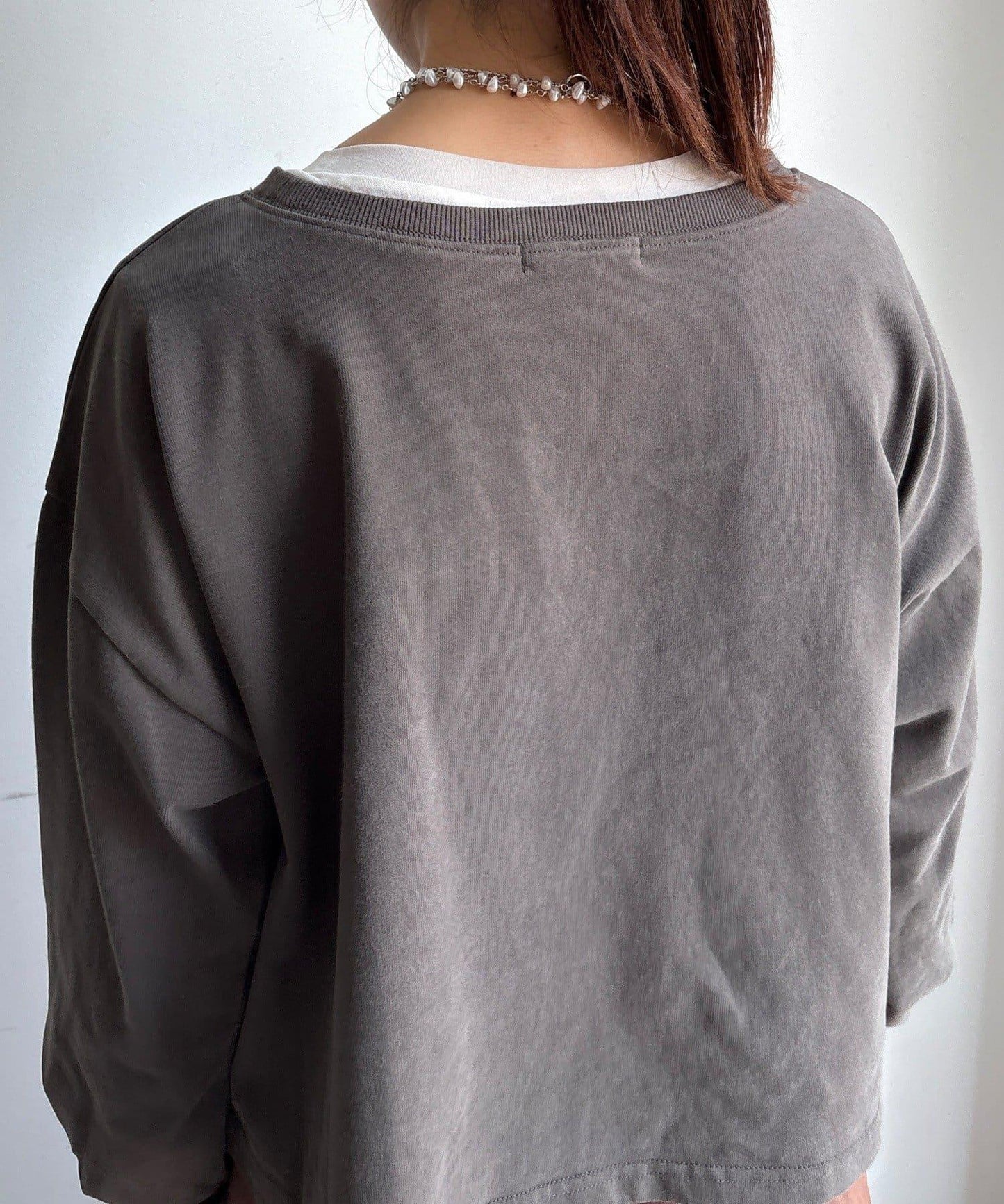 標誌短款套頭衫