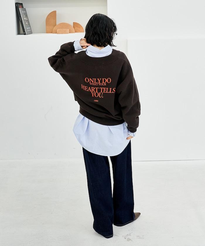 特別款V領套頭衫/衛衣風針織衫