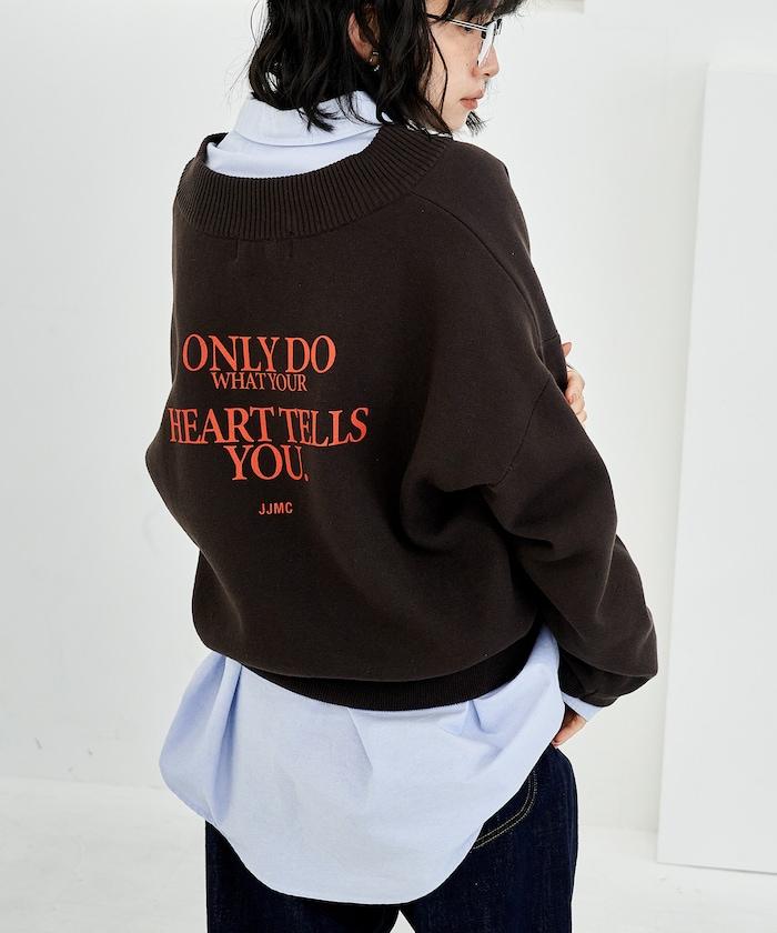 特別款V領套頭衫/衛衣風針織衫