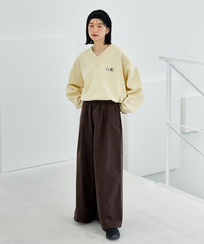 特別款V領套頭衫/衛衣風針織衫