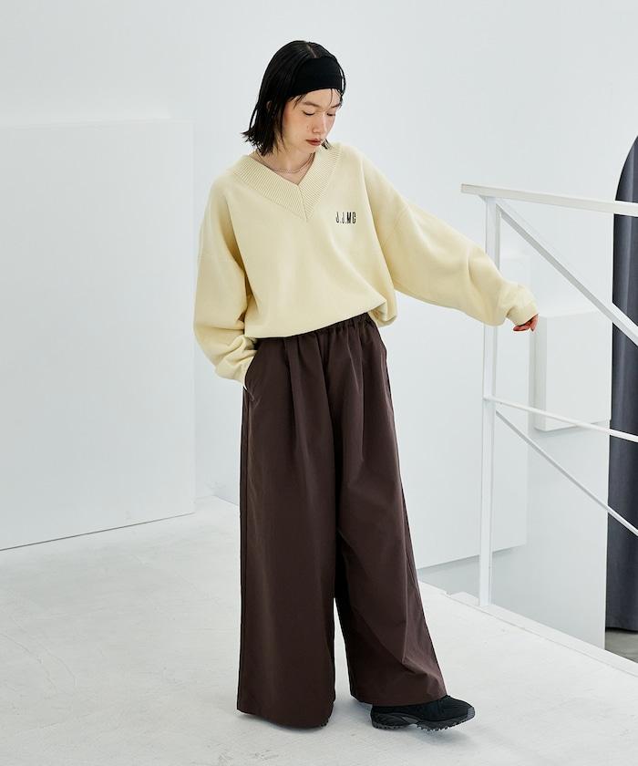 特別款V領套頭衫/衛衣風針織衫