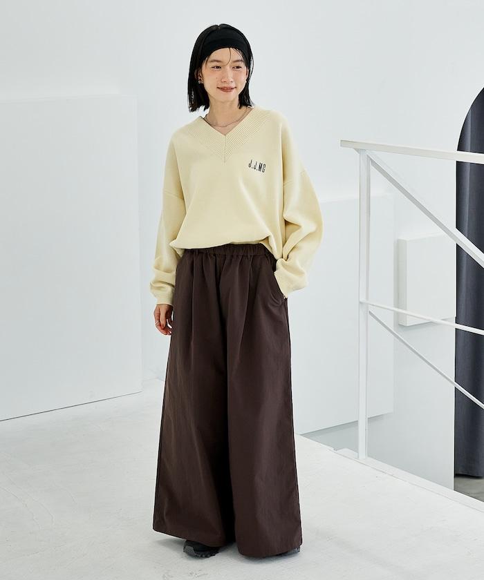 特別款V領套頭衫/衛衣風針織衫