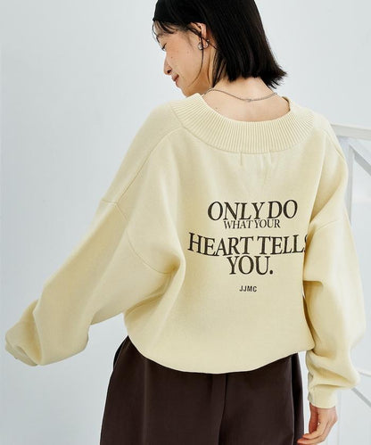 特別款V領套頭衫/衛衣風針織衫