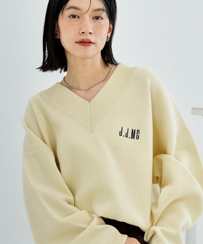 特別款V領套頭衫/衛衣風針織衫