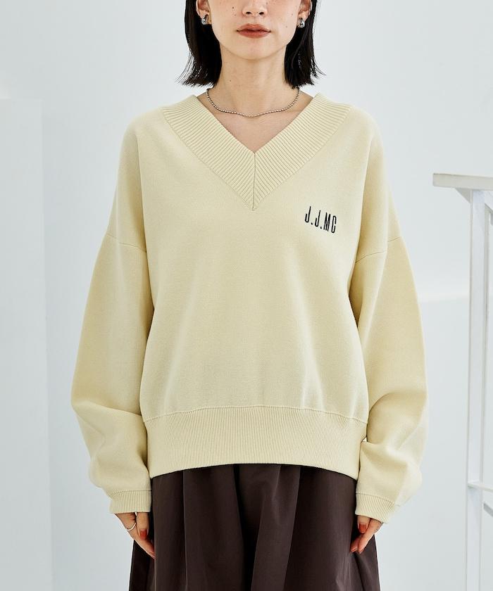 特別款V領套頭衫/衛衣風針織衫