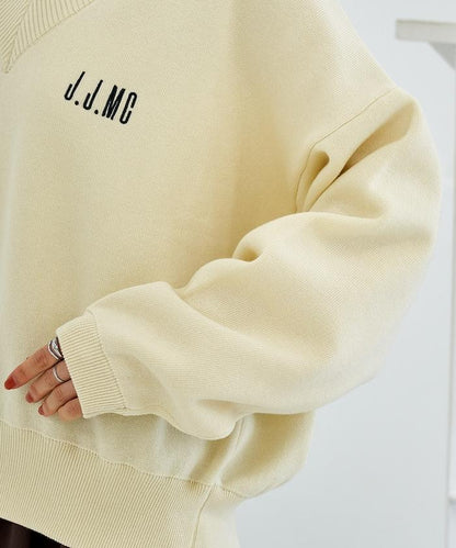 特別款V領套頭衫/衛衣風針織衫