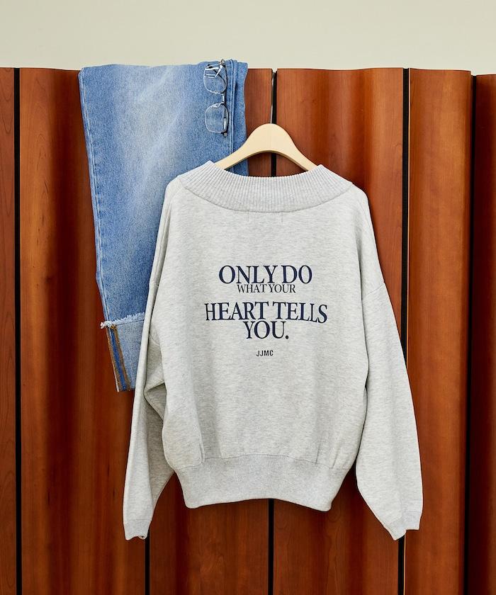 特別款V領套頭衫/衛衣風針織衫