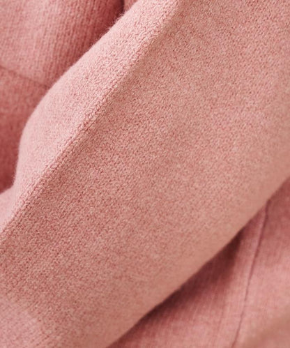 帶口袋針織連帽衫