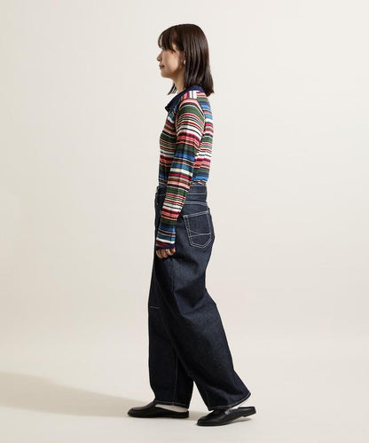 輕薄修身長袖翻領針織衫