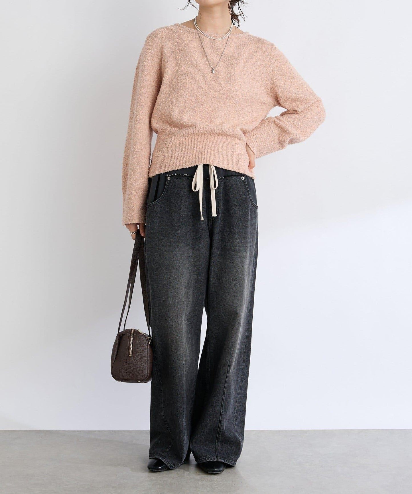 【RIVE DROITE】棉質彩點紗線針織衫