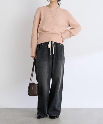 【RIVE DROITE】棉質彩點紗線針織衫