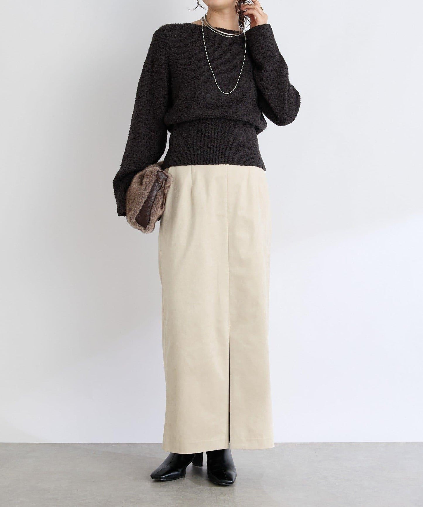 【RIVE DROITE】棉質彩點紗線針織衫