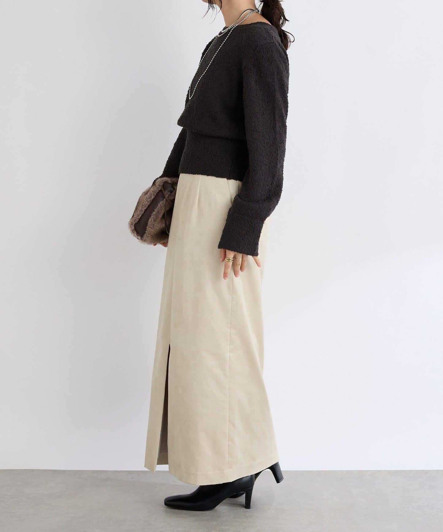 【RIVE DROITE】棉質彩點紗線針織衫